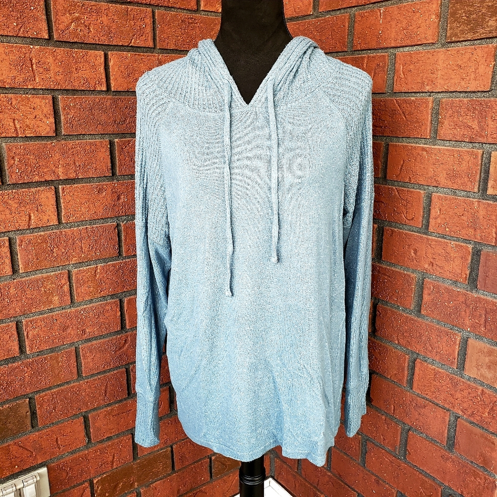 So Hoodie, Blue, Women's size L